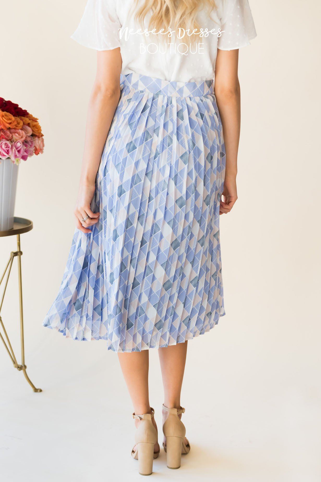 Better Together Pleated Skirt Modest Dresses vendor-unknown 