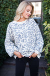 Better Together animal print sweater Tops vendor-unknown