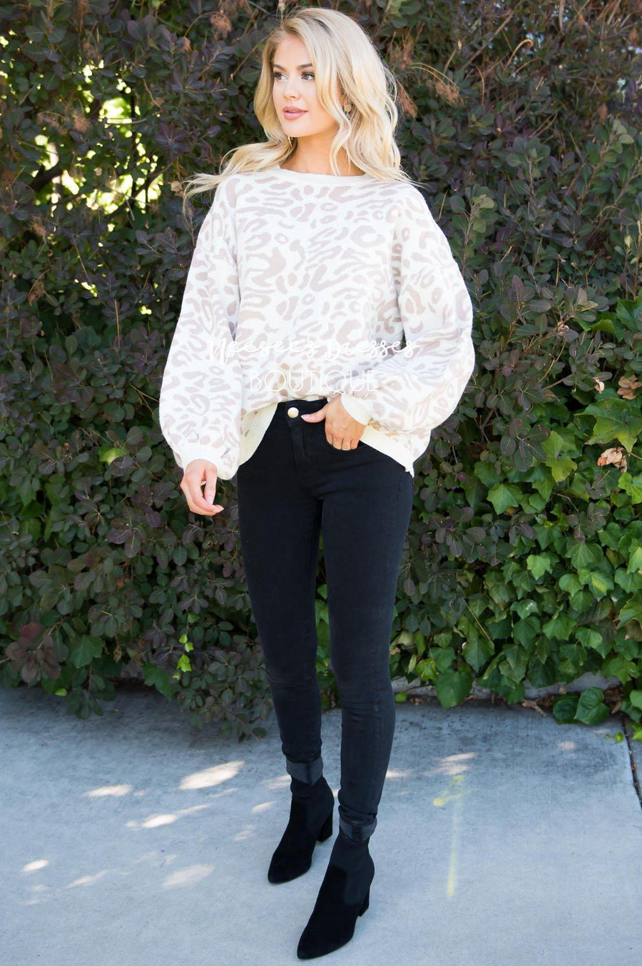 Better Together animal print sweater