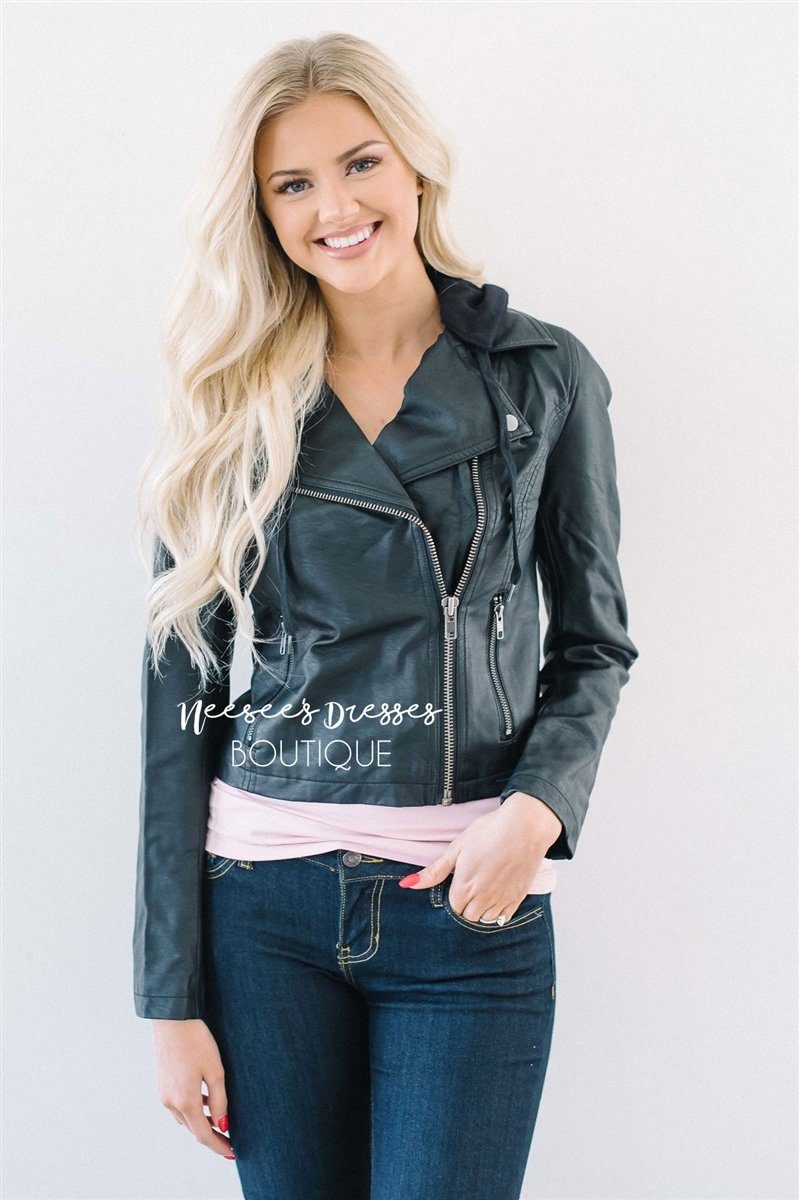Best Ever Black Leather Jacket New Year SALE vendor-unknown 
