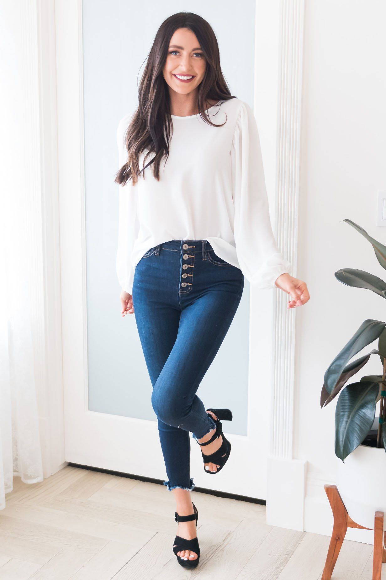 Business As Usual Modest Blouse Tops vendor-unknown 