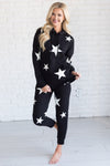 Amongst the Stars Hooded Sweat Set Tops vendor-unknown 