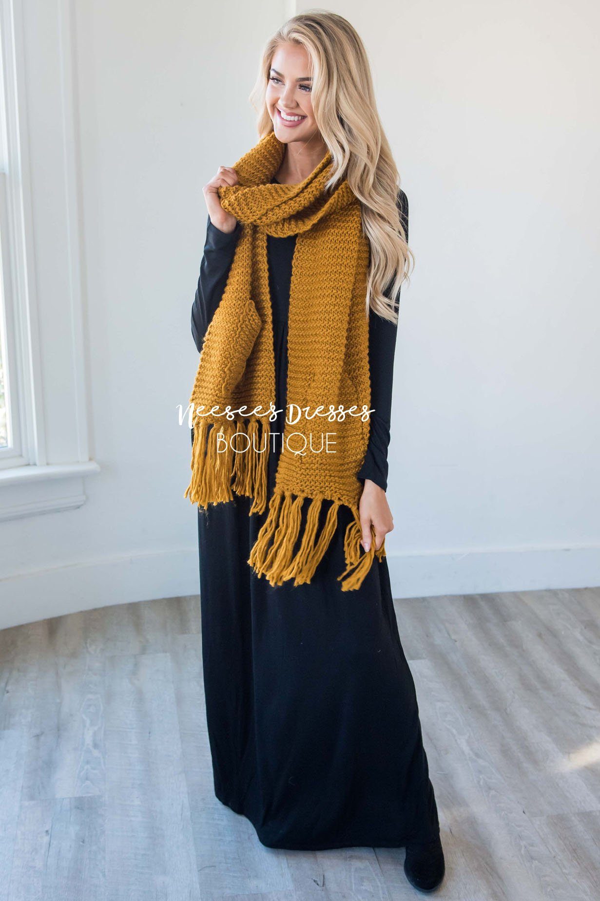 The Aline Long Sleeve Maxi Dress Modest Dresses vendor-unknown 
