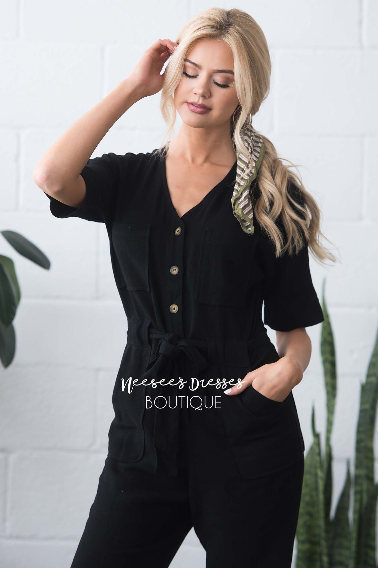 The Ellyn Jumpsuit Modest Dresses vendor-unknown 