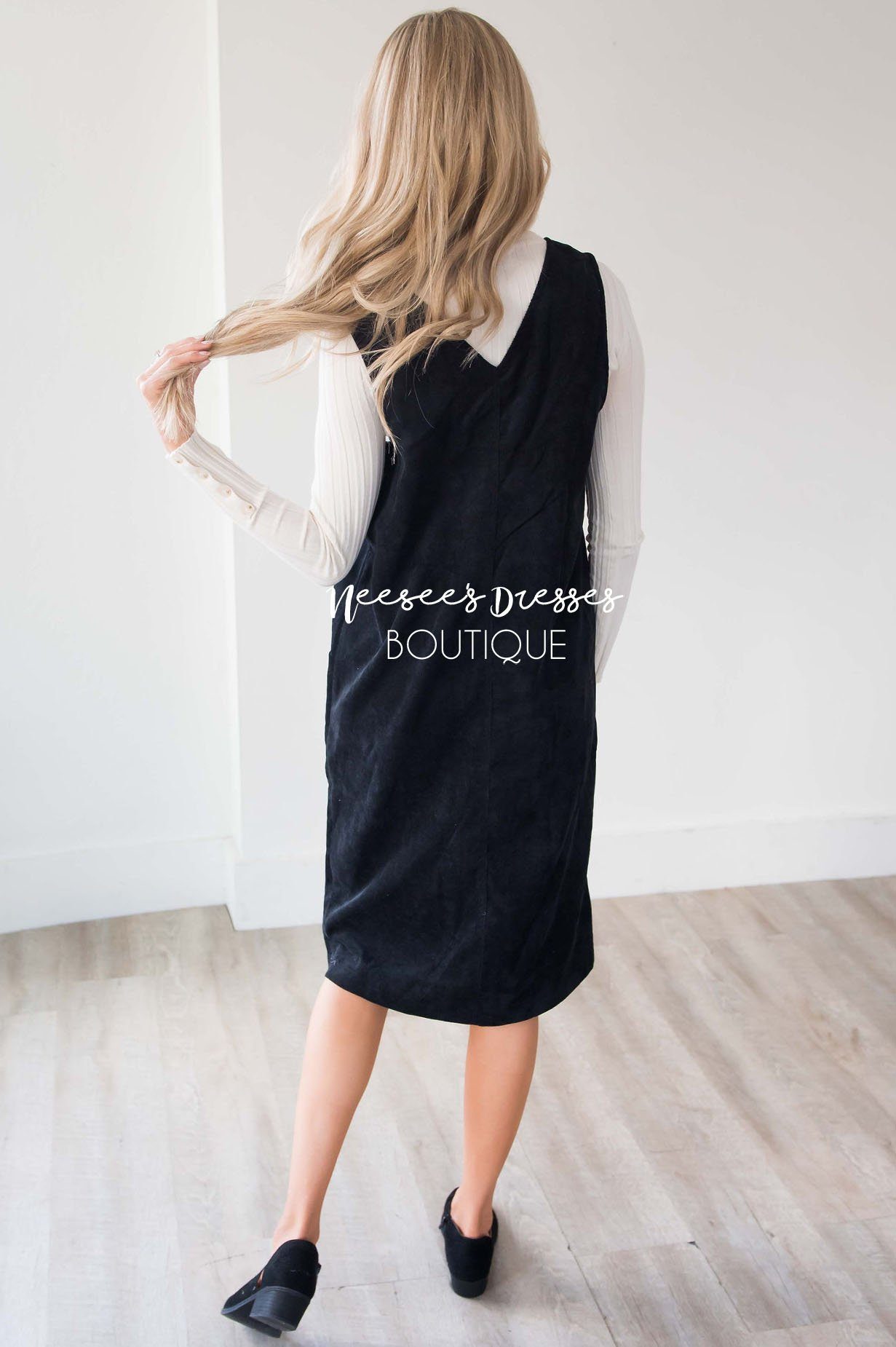 The Korina Patch Pocket Overall Dress Modest Dresses vendor-unknown 