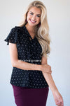 Your Sweet Charm Polka Dot Blouse Tops vendor-unknown