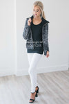 Fur Collar Knitted Coat Tops vendor-unknown