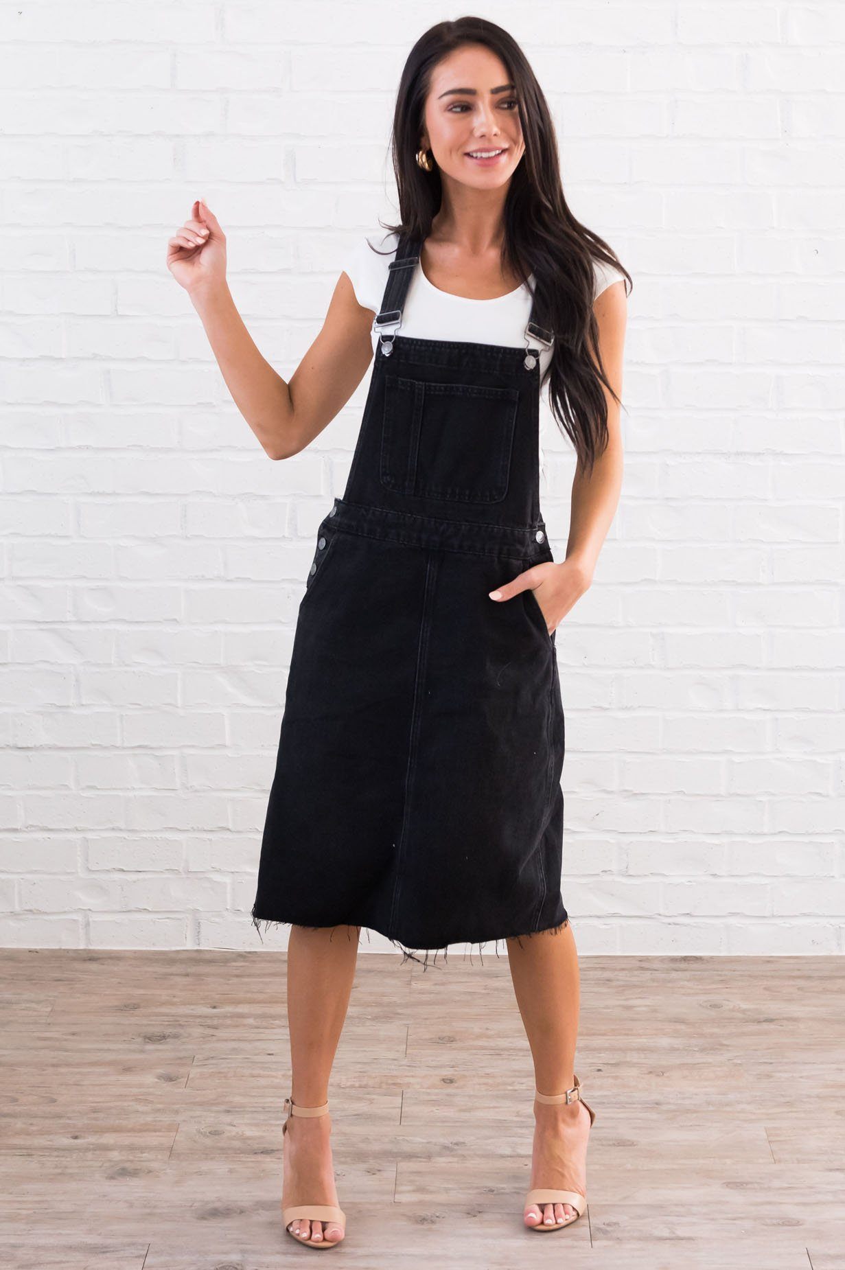 The Sharia Denim Overall Dress Modest Dresses vendor-unknown 