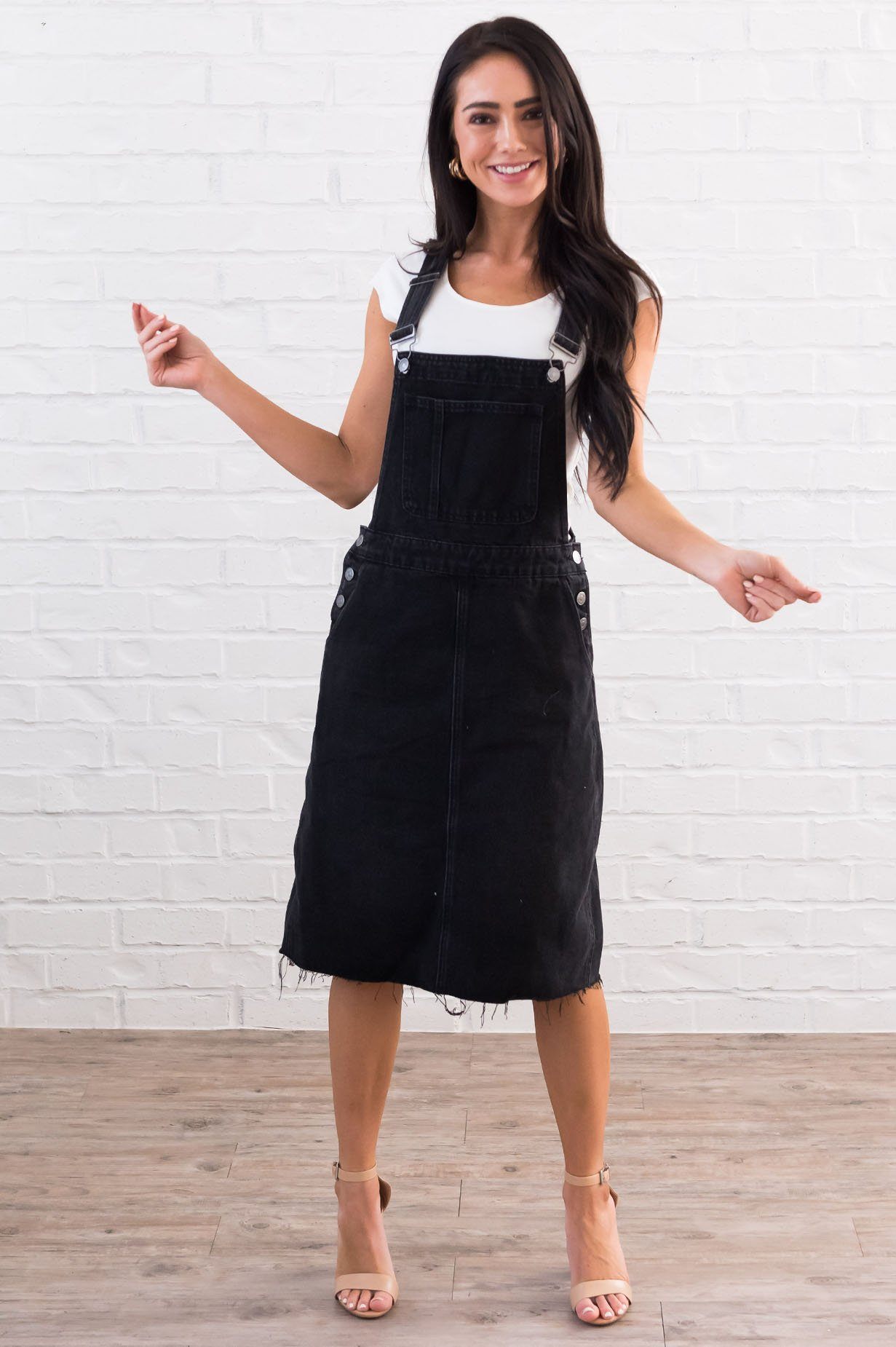 The Sharia Denim Overall Dress Modest Dresses vendor-unknown 