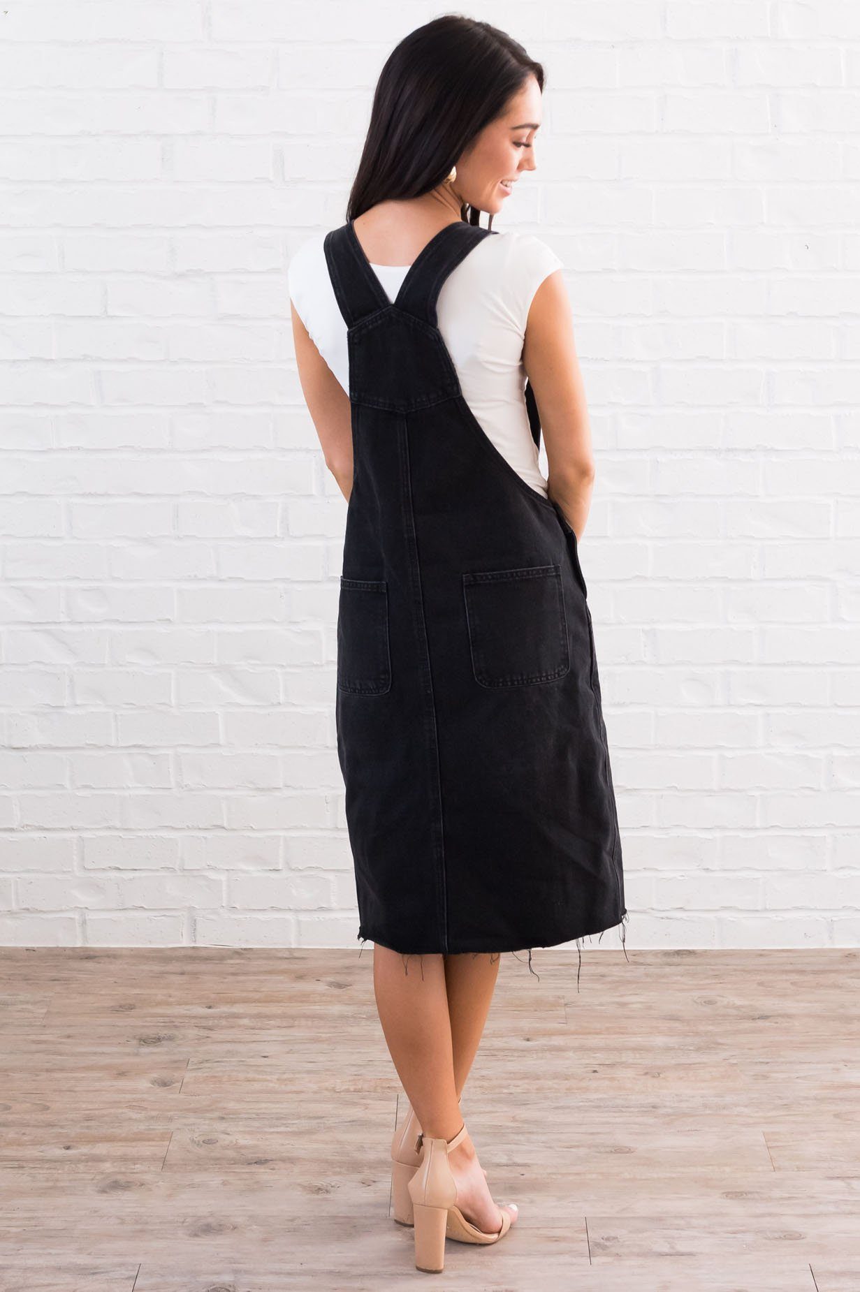 The Sharia Denim Overall Dress Modest Dresses vendor-unknown 