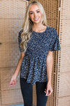Midnight Blues Modest Blouse Tops vendor-unknown
