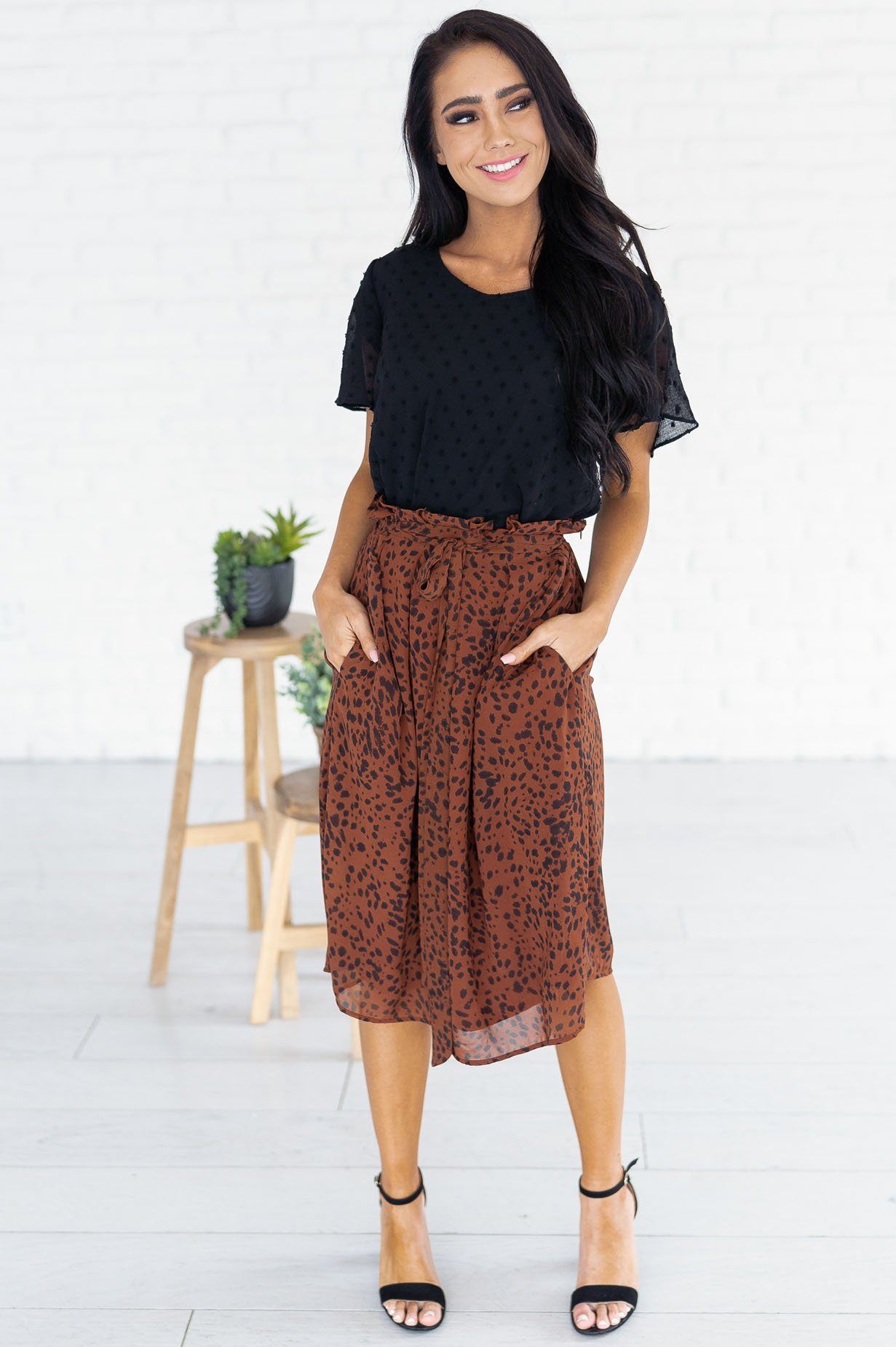 Gorgeous Swiss Dot Blouse Tops vendor-unknown 