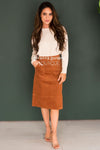 Blessed Day Corduroy Skirt Skirts vendor-unknown