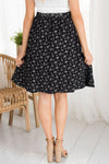 Black & Cream Modest Textured Skirt Skirts vendor-unknown