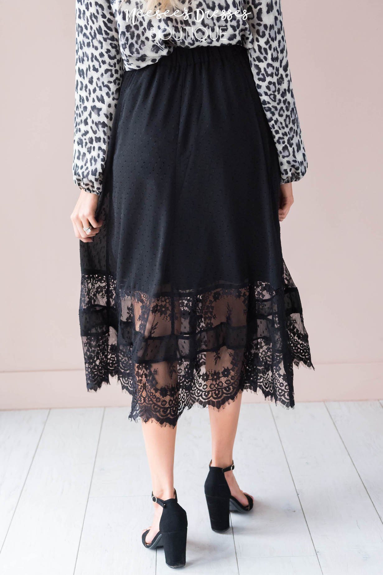 Sheer Joy Lace Skirt Modest Dresses vendor-unknown 
