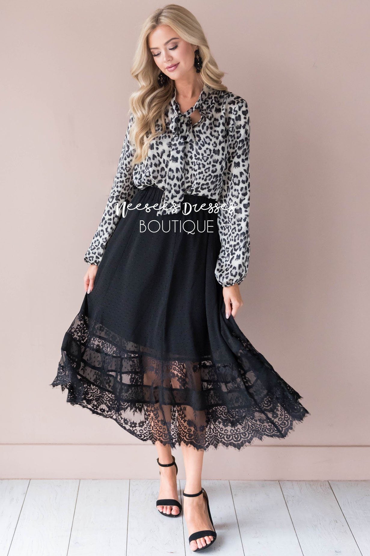 Sheer Joy Lace Skirt Modest Dresses vendor-unknown 