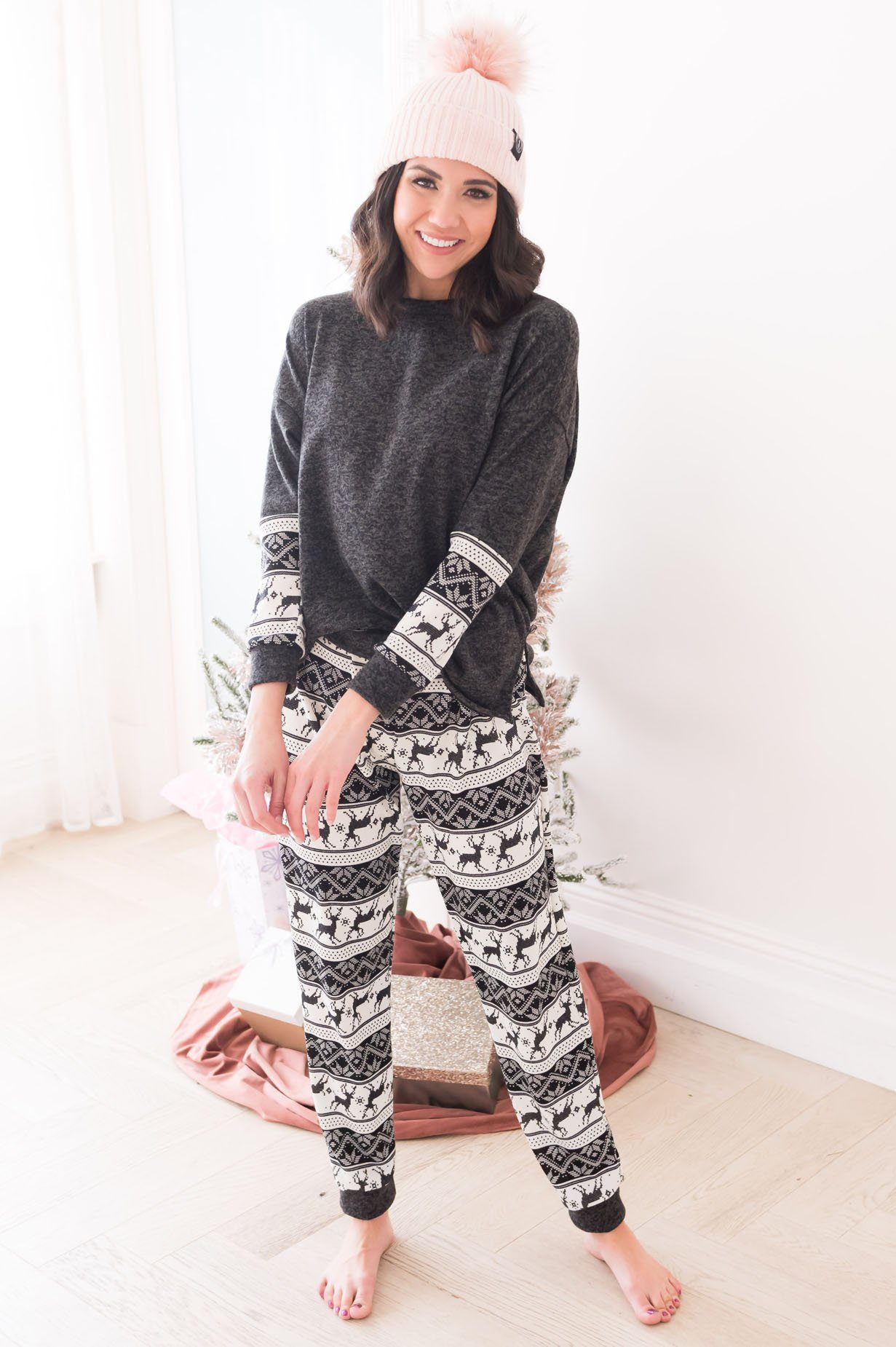 All that Cozy Modest Two Piece Sleeper Modest Dresses vendor-unknown 