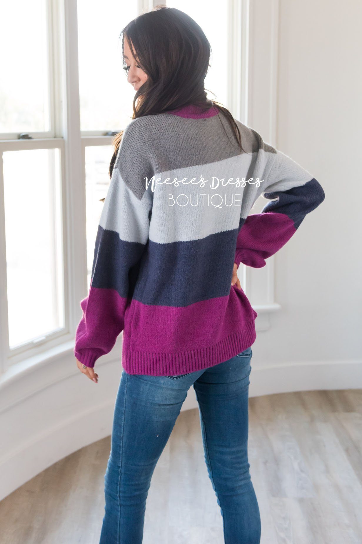 Singing the Blues Modest Sweater Modest Dresses vendor-unknown 