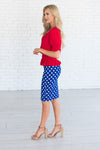 Dots Galore Modest Pencil Skirt Modest Dresses vendor-unknown