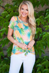 Tropical Vibes Only Pineapple Top Modest Dresses vendor-unknown