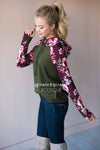 Bold and Brave Floral Hoodie Modest Dresses vendor-unknown