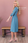 The Brandi 3/4 Length Sleeves Modest Dresses vendor-unknown
