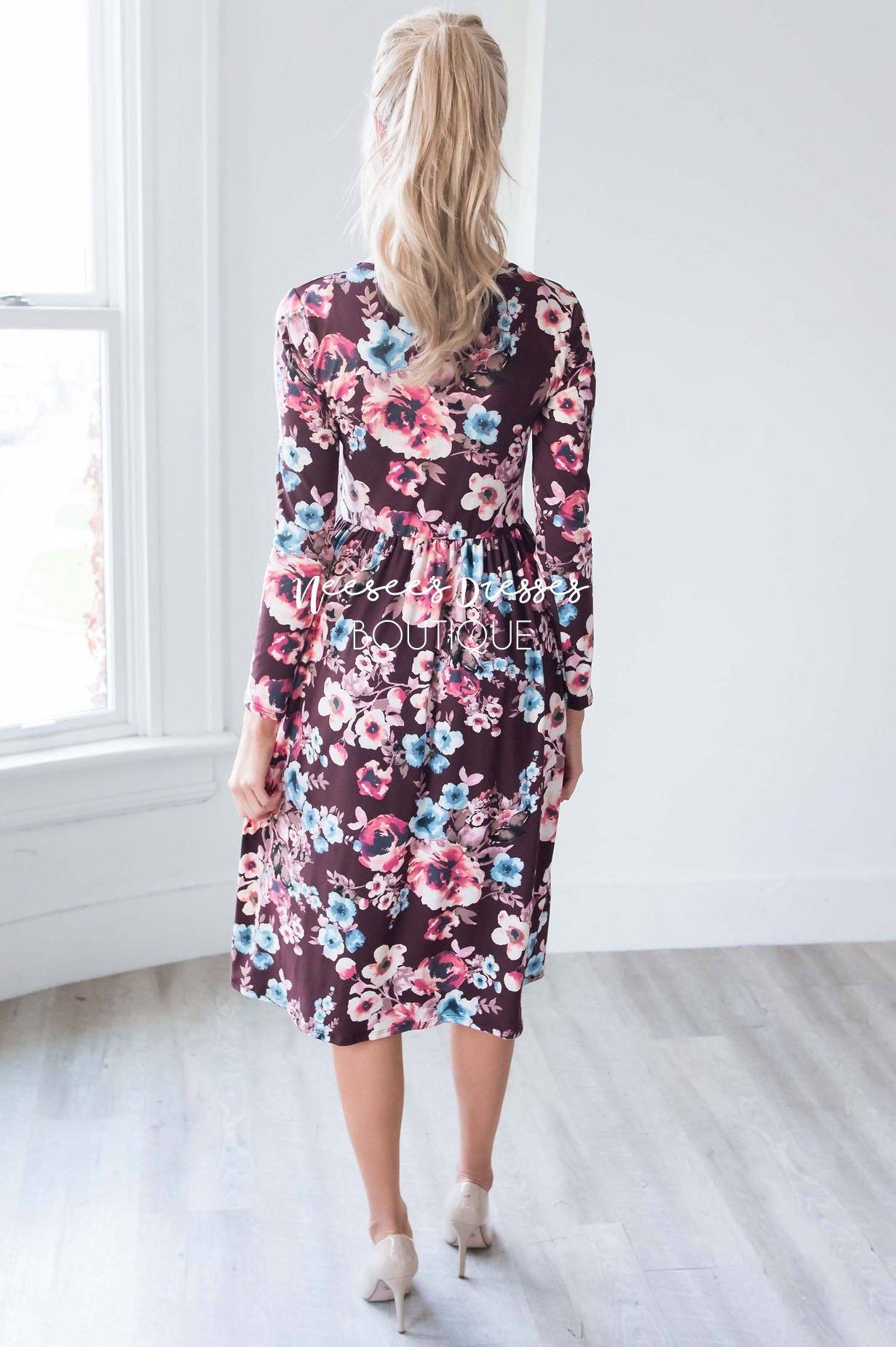 The Maria Cross Front Dress Modest Dresses vendor-unknown 