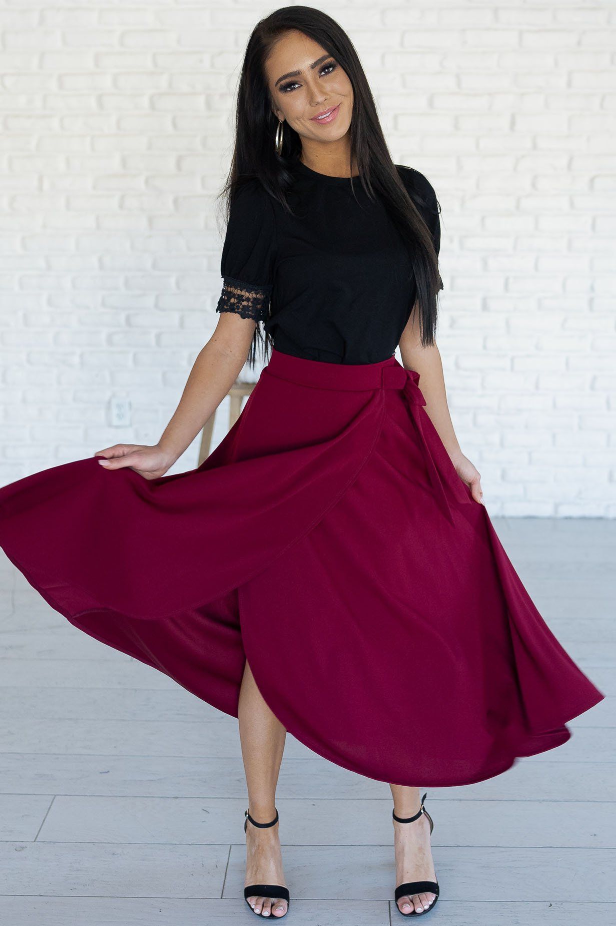 Stand By Our Love Modest Circle Skirt Modest Dresses vendor-unknown 