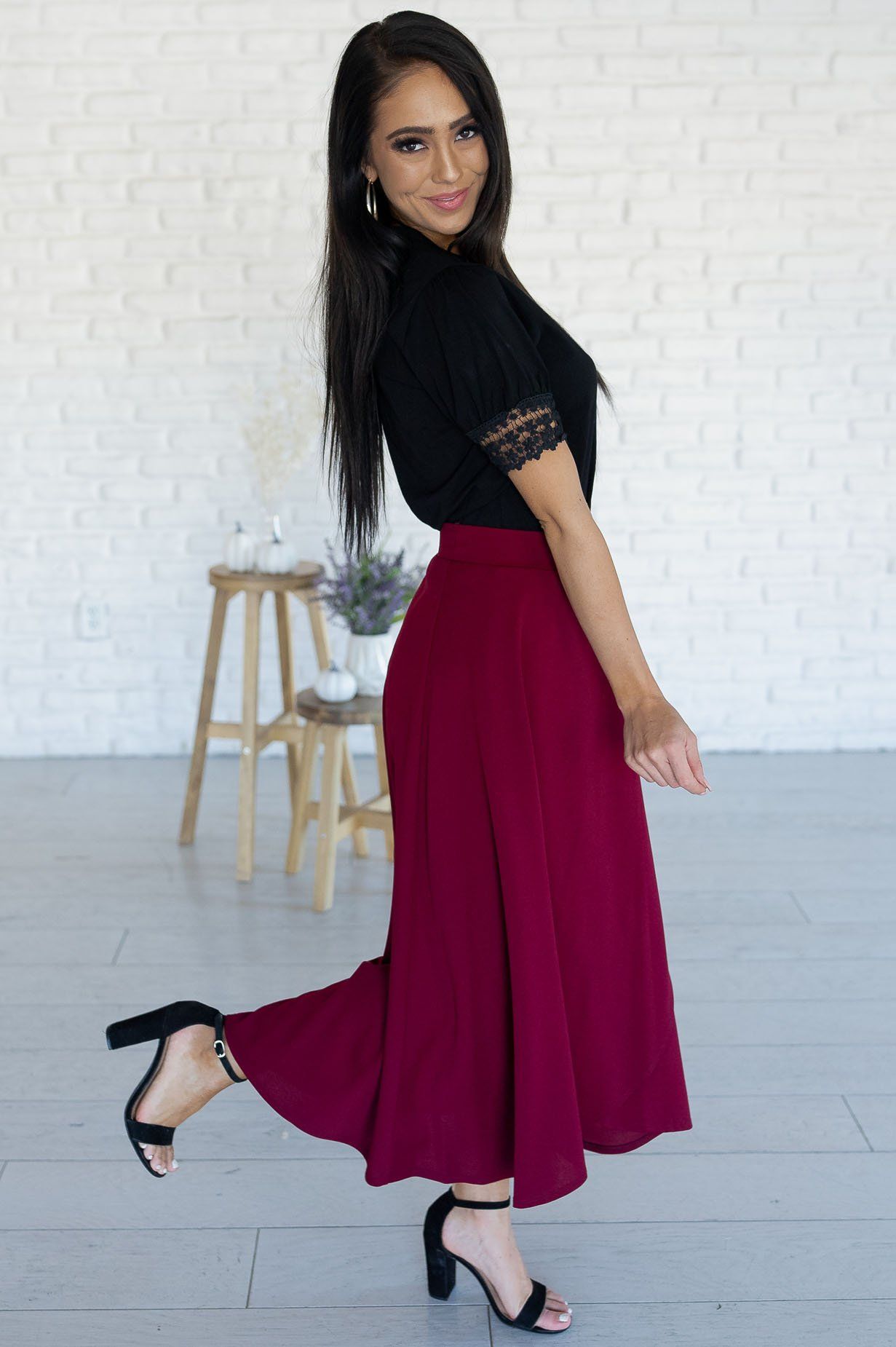 Stand By Our Love Modest Circle Skirt Modest Dresses vendor-unknown 