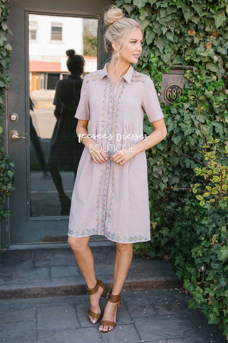 The Jolyee Modest Dresses vendor-unknown S Dusty Orchid 