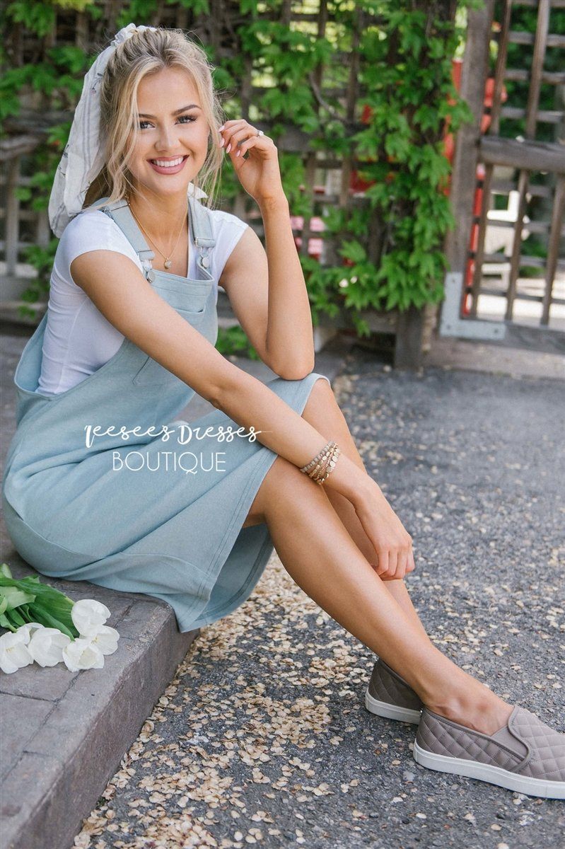 The Emiliana Overall Dress Modest Dresses vendor-unknown 