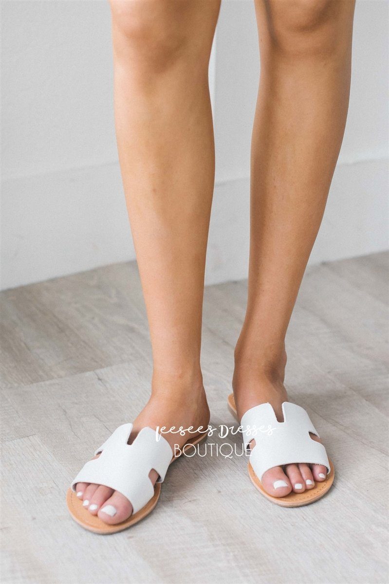 Cutout Slide Sandals Accessories & Shoes vendor-unknown 