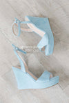 Dusty Blue Wedges Accessories & Shoes vendor-unknown Dusty Blue 5.5