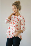 Light Up Pink Floral Top Tops vendor-unknown Light Pink XS