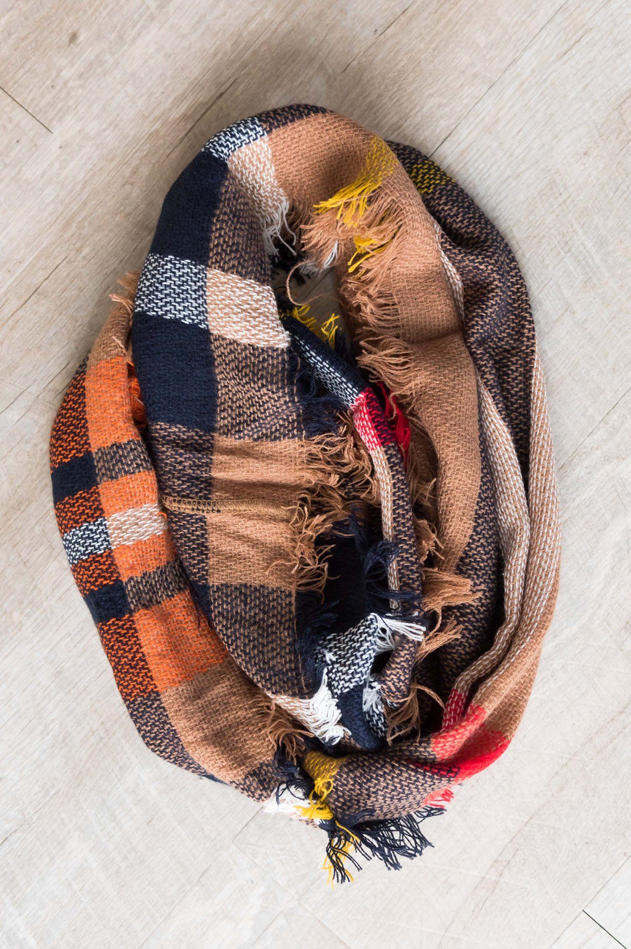 Cozy Up With You Plaid Scarf Accessories & Shoes Leto Accessories 