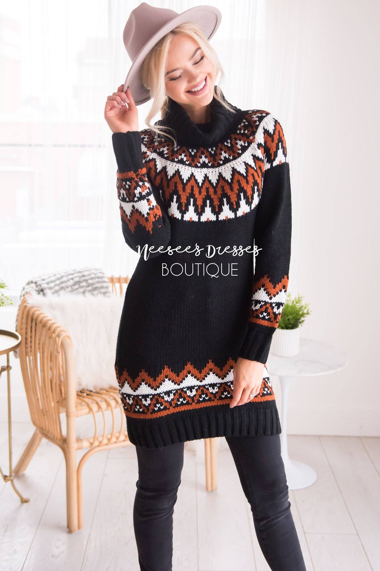 Fireside Song Sweater Modest Dresses vendor-unknown 