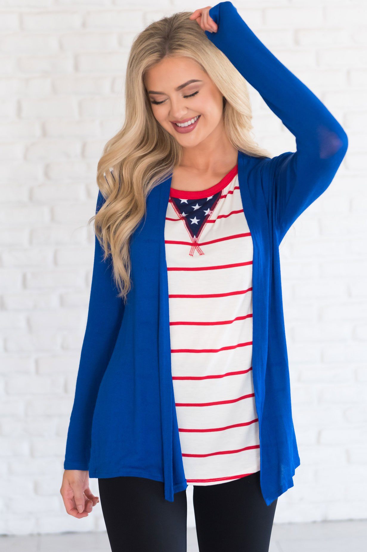 Summer Breeze Modest Cardigan Tops vendor-unknown 