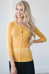 Light Weight 3/4 Sleeve Cardigan Tops vendor-unknown XS Golden Apricot