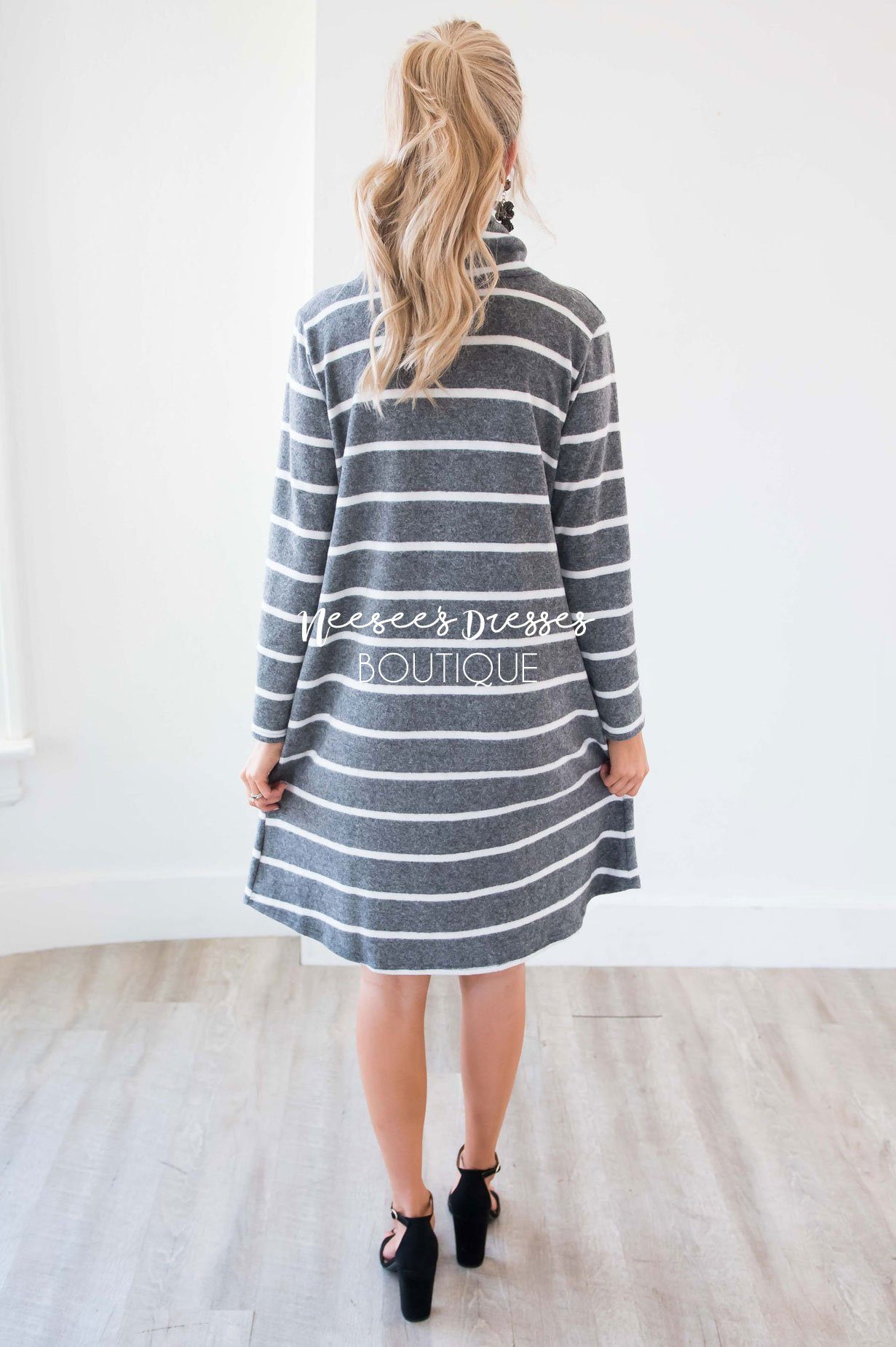 The Timber Cowl Neck Soft Sweater Dress Modest Dresses vendor-unknown 