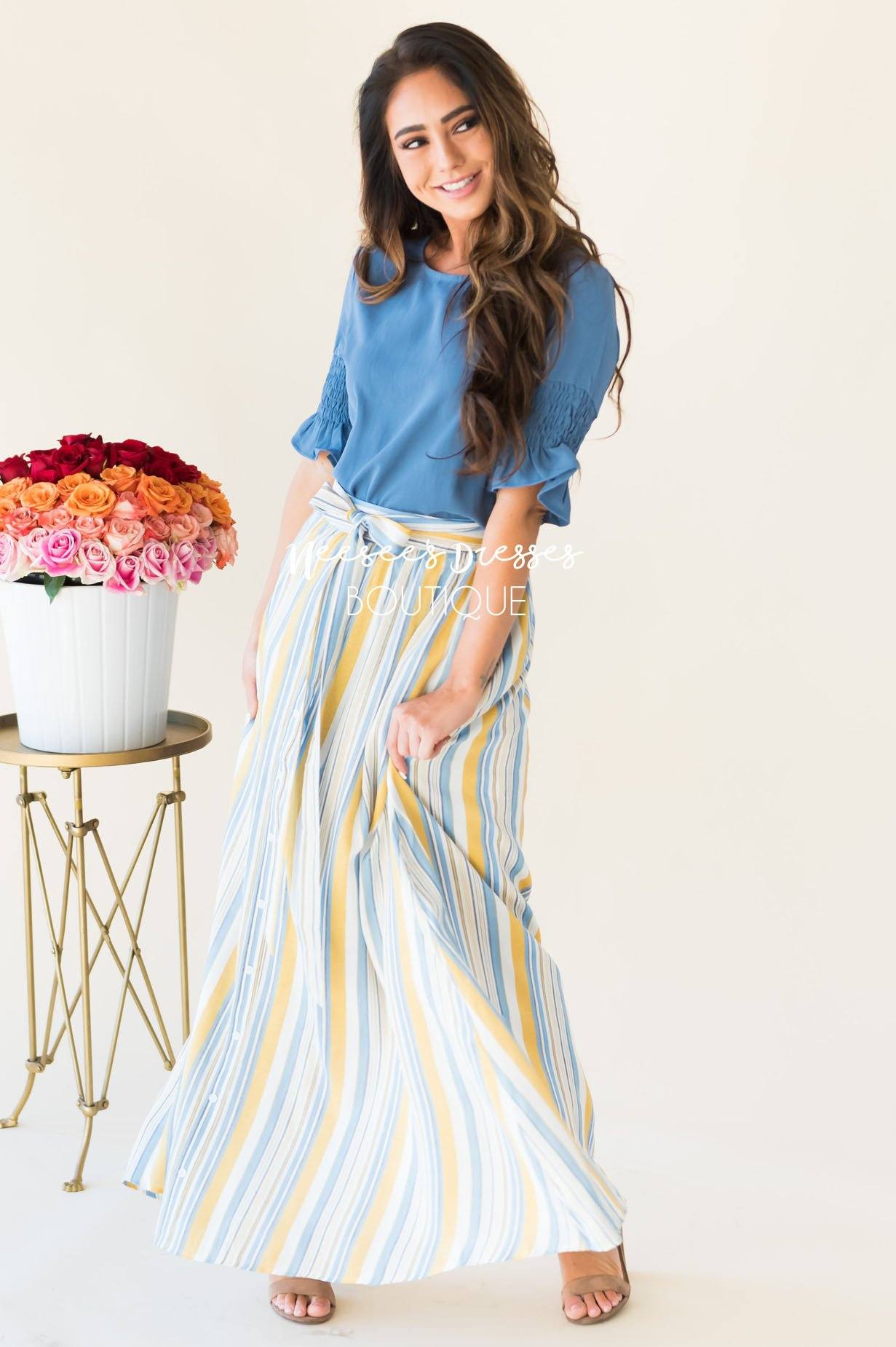 Charmed and Classy Maxi Skirt Skirts vendor-unknown 
