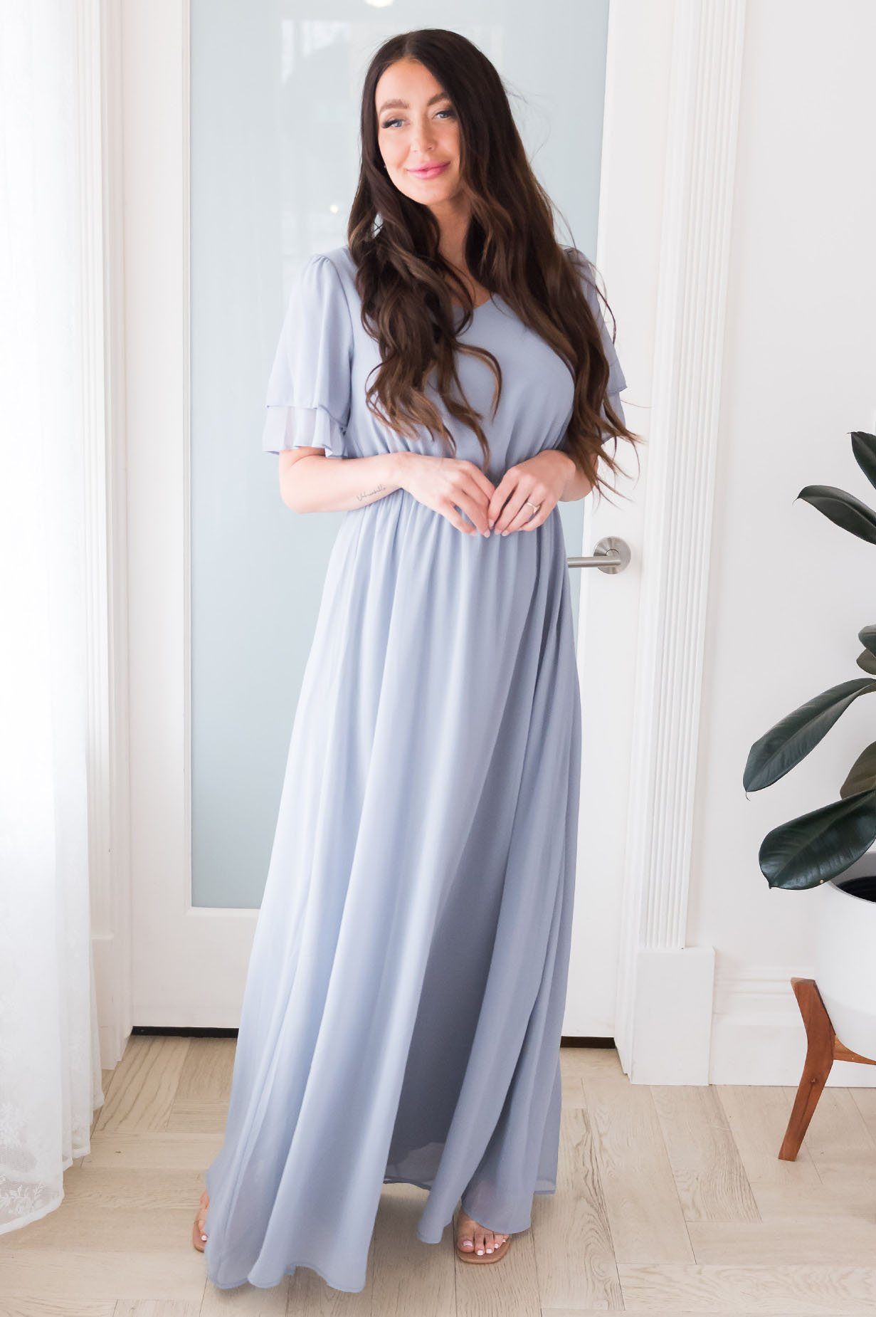 The Chloe Chiffon Maxi Dress Modest Dresses vendor-unknown 