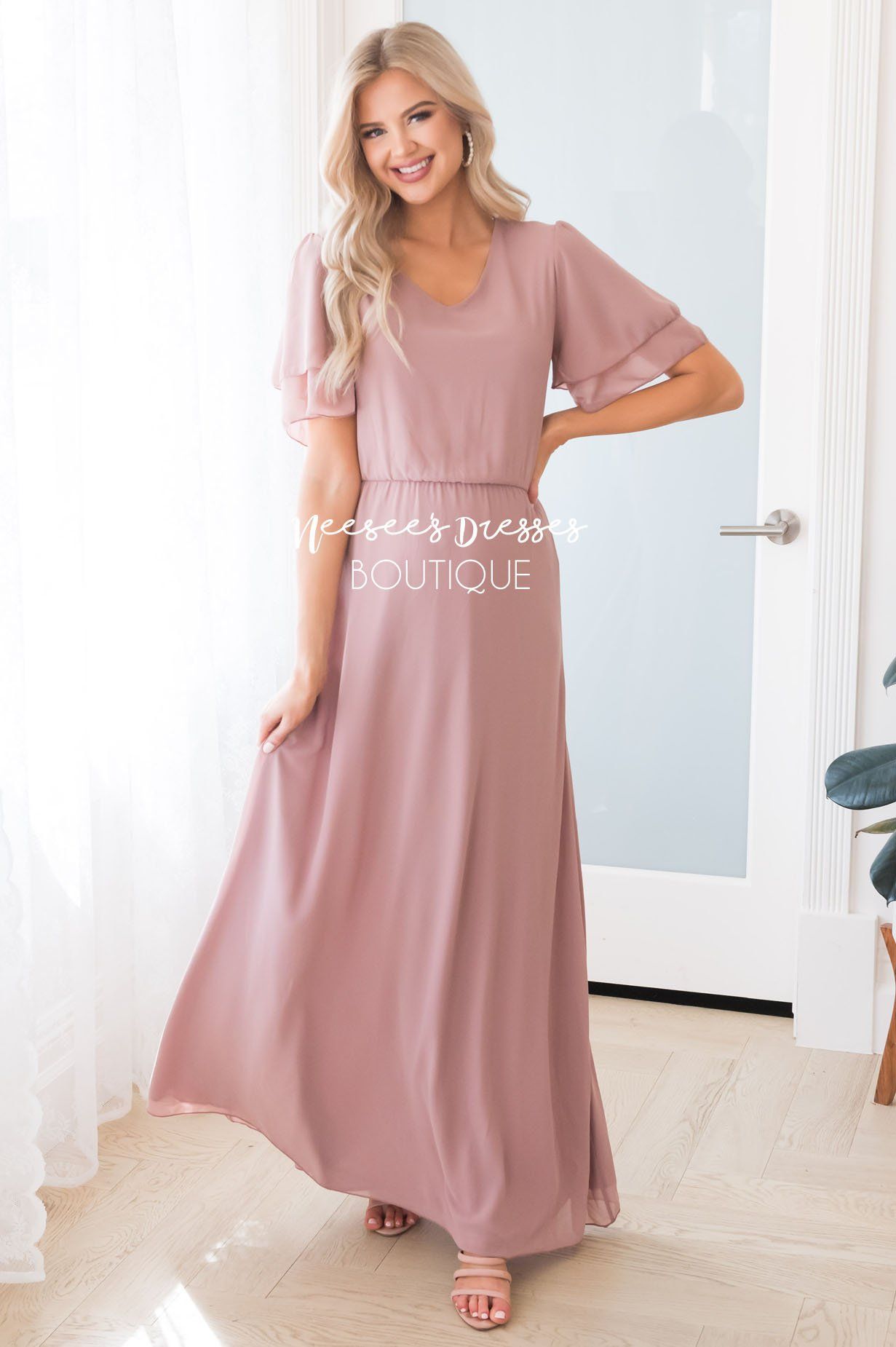 The Chloe Chiffon Maxi Dress Modest Dresses vendor-unknown 