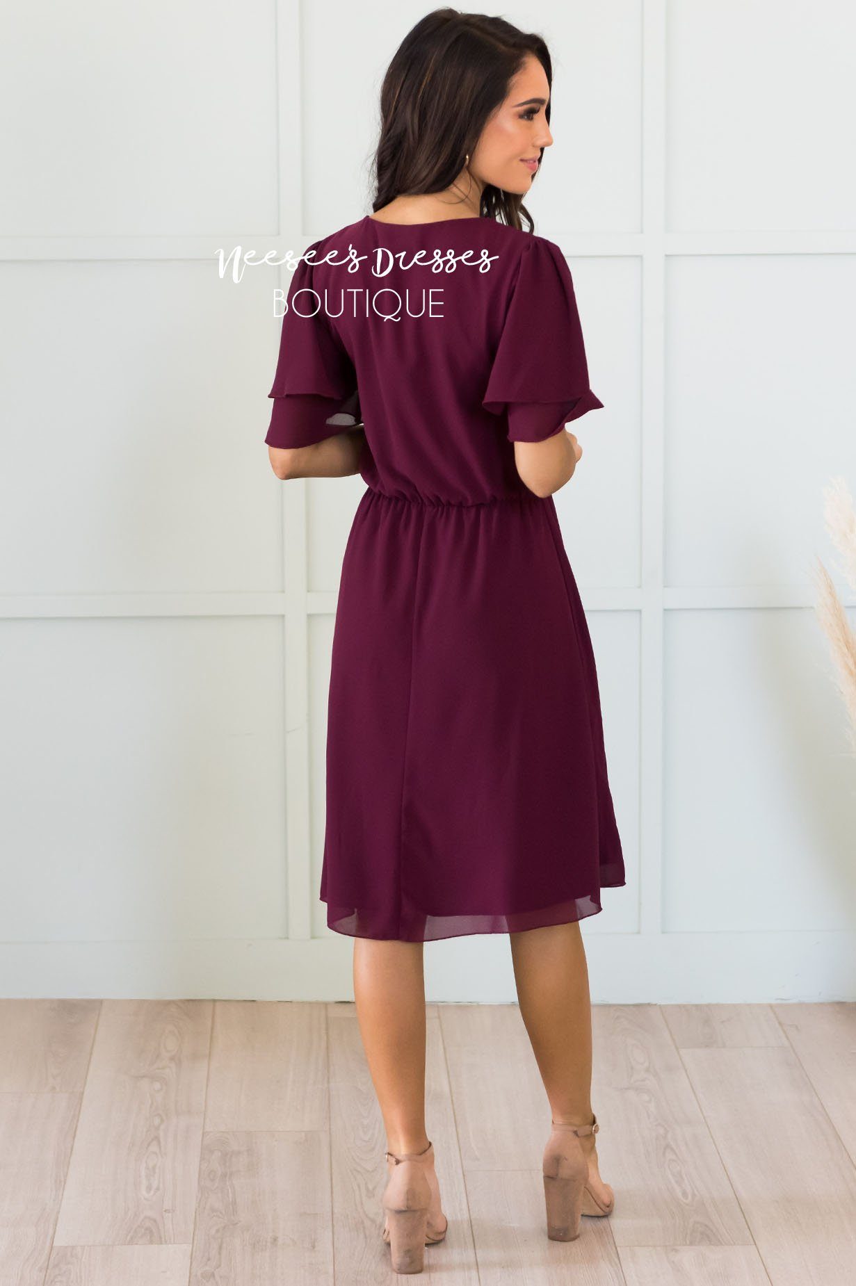 The Claire Chiffon Dress Modest Dresses vendor-unknown 