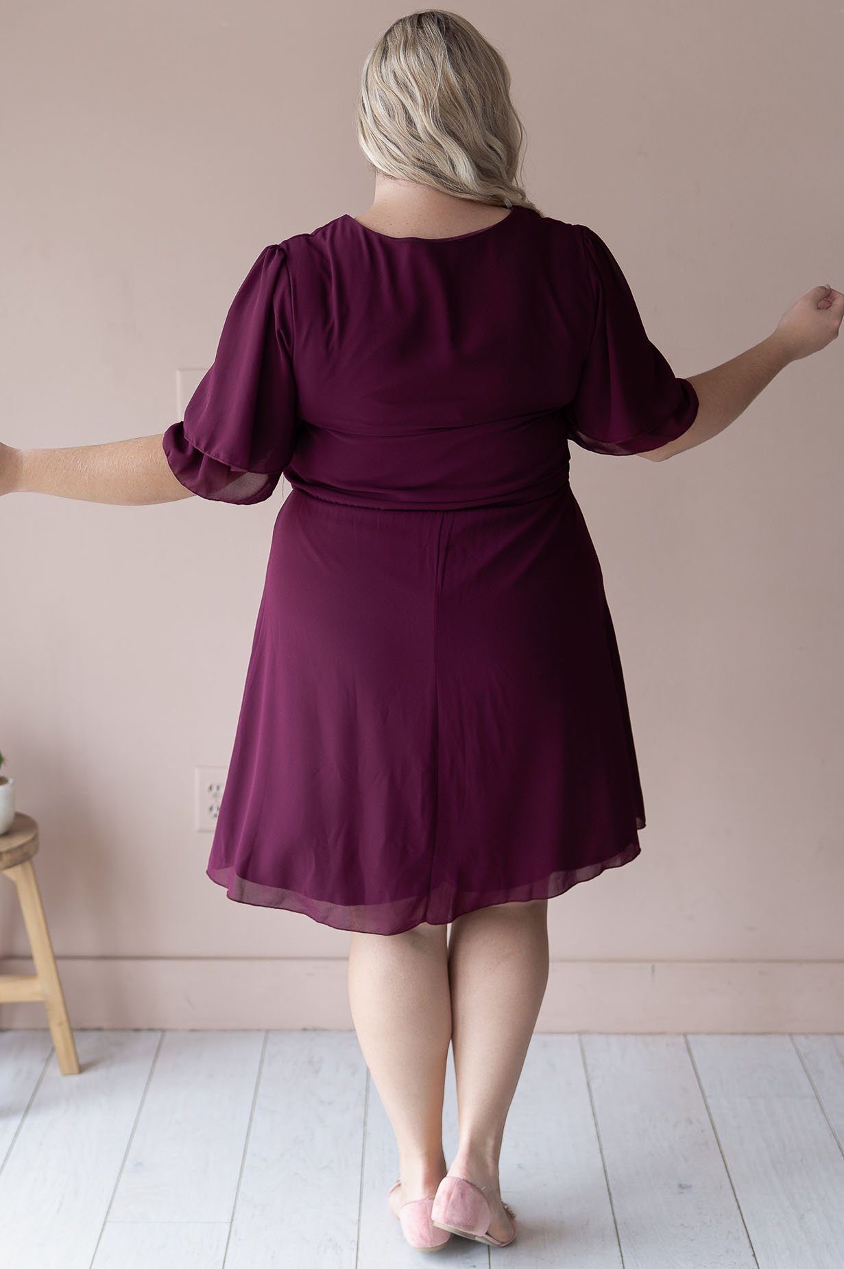 The Claire Chiffon Dress Modest Dresses vendor-unknown 