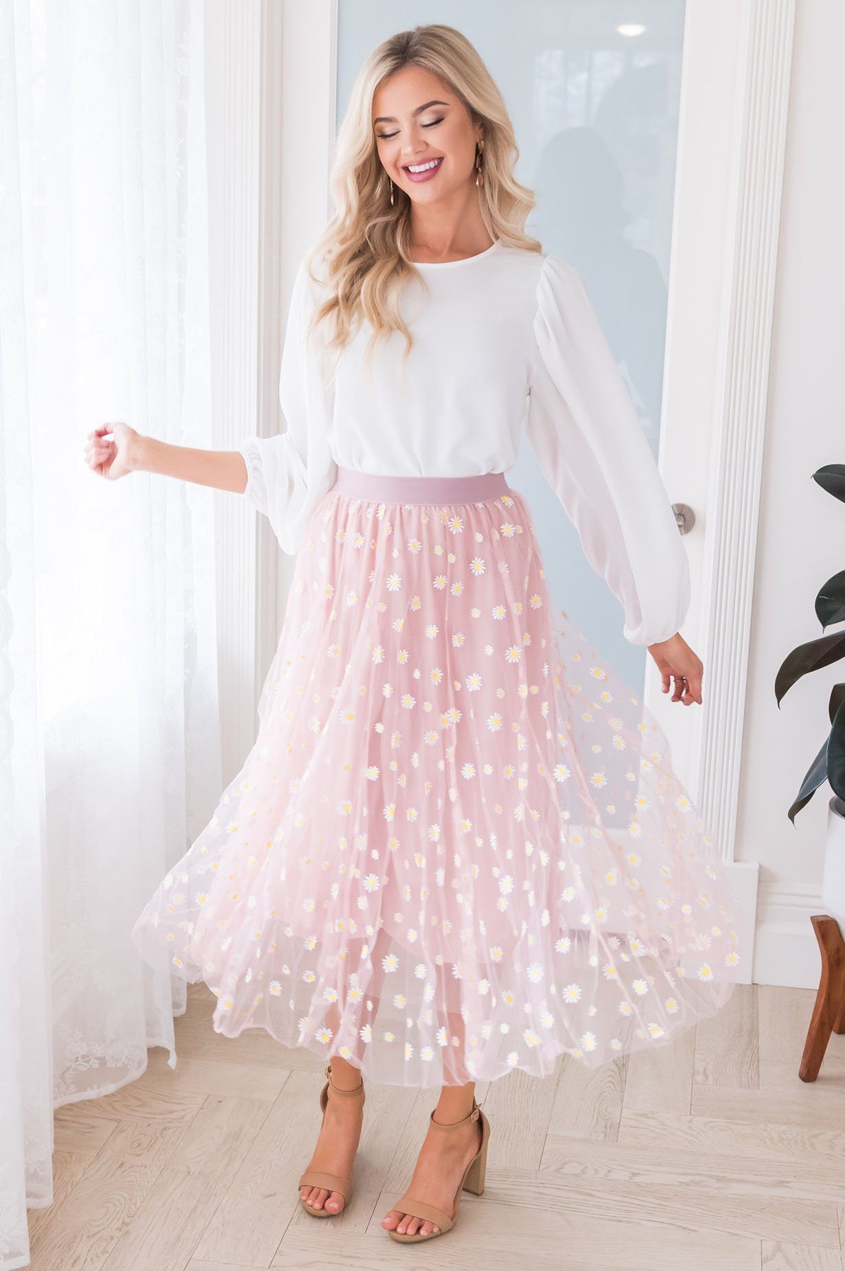 Crazy Daisy Modest Tulle Skirt NeeSee's Dresses 