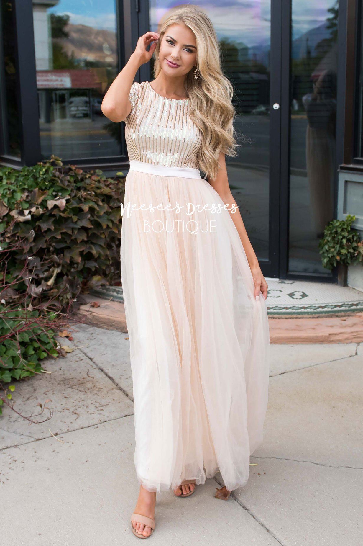 Prima Ballerina Full Length Gown Modest Dresses vendor-unknown 