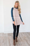 Meet Me By The Fire Knit Tunic Tops vendor-unknown