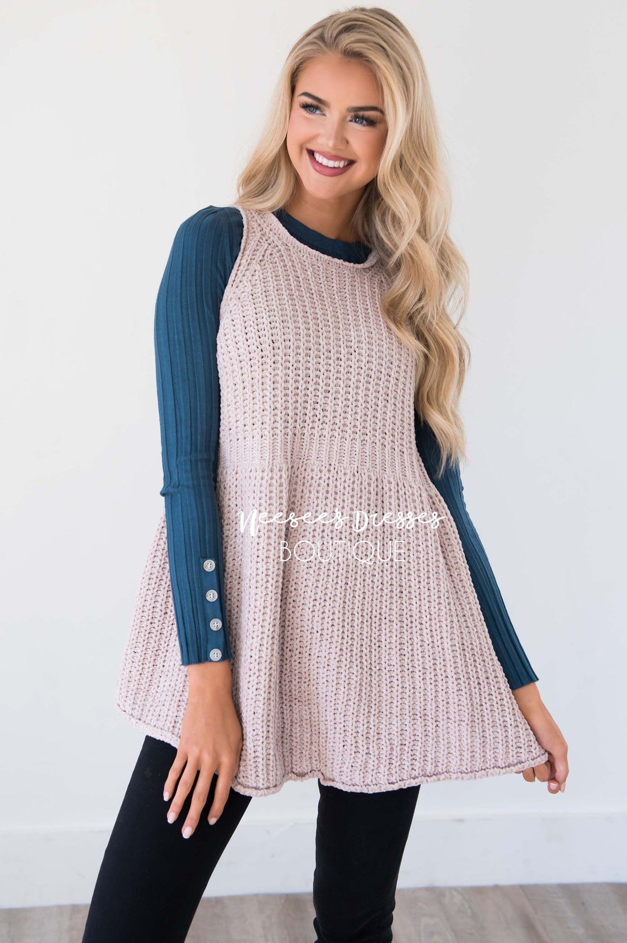 Meet Me By The Fire Knit Tunic Tops vendor-unknown 