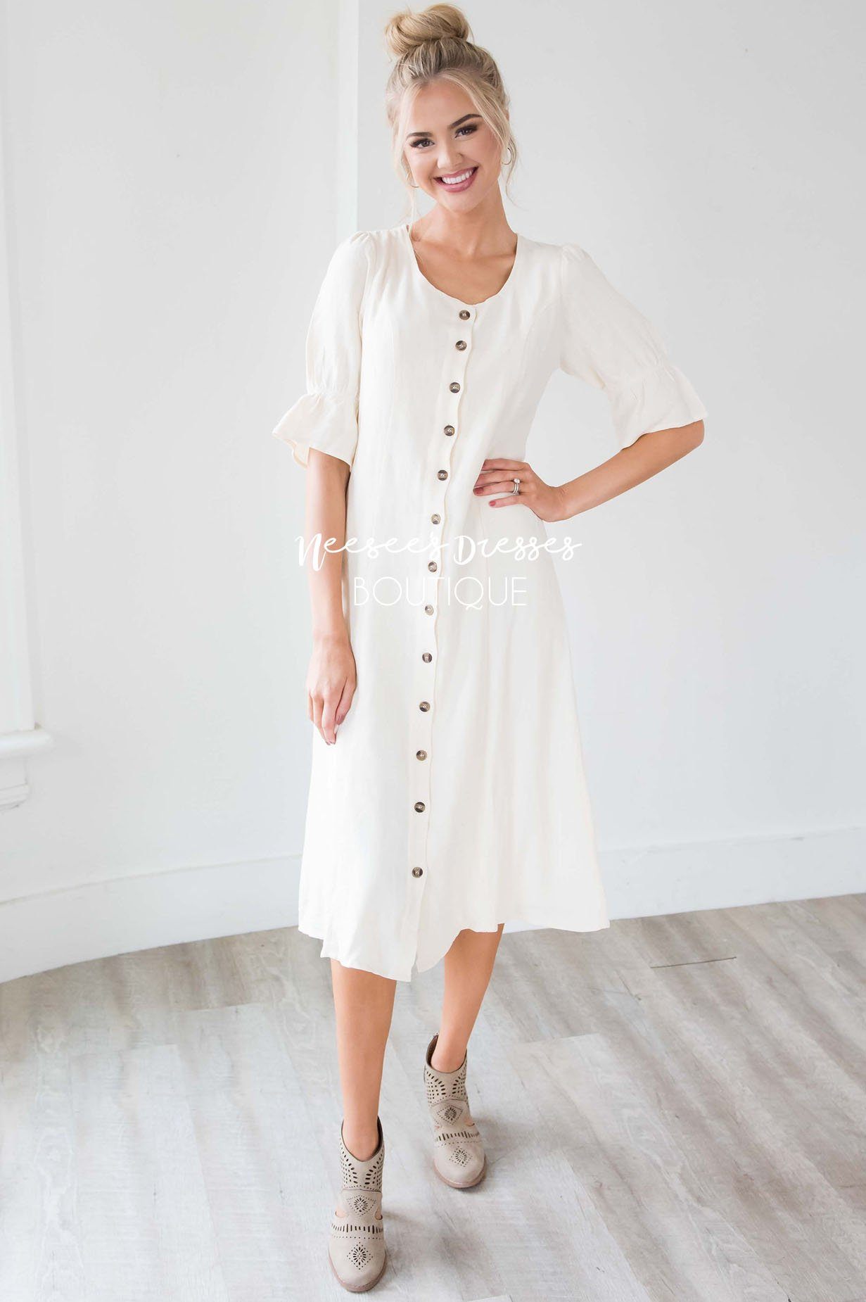 The Leslie Modest Dresses vendor-unknown 