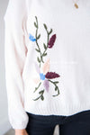 Colorful Embroidered Knit Sweater Tops vendor-unknown